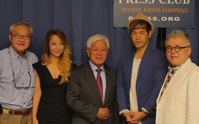 K-Pop Stars Kim Hyung Suk, Yangpa, Na Yoon Kwon, and 1Dream1Korea Organizers Hold Press Conference